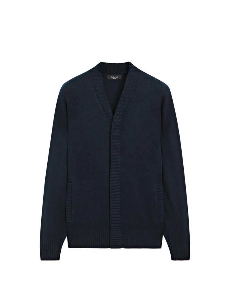 Кардиган с V-образным вырезом из шерстяной смеси