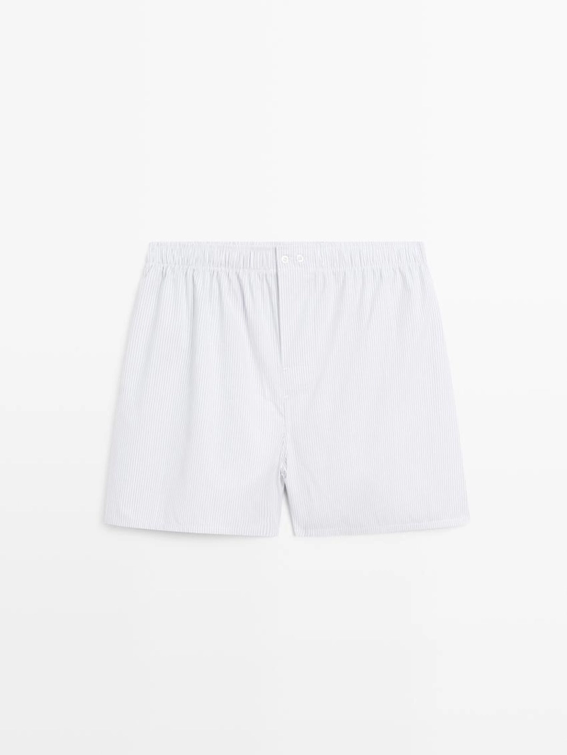 Хлопковые полосатые боксеры 100%