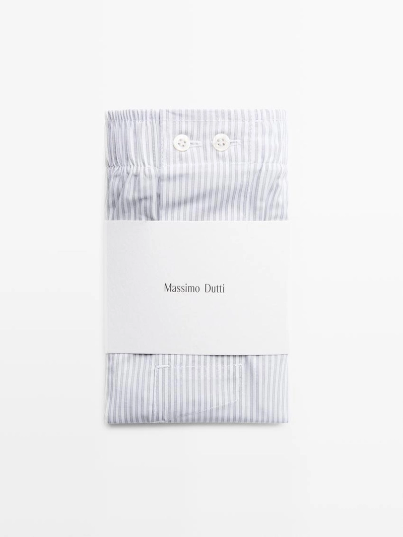 Хлопковые полосатые боксеры 100%