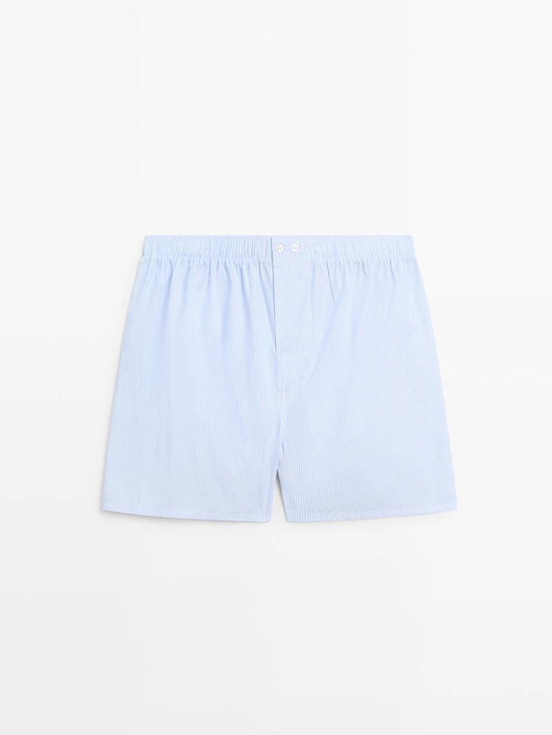 Хлопковые полосатые боксеры 100%