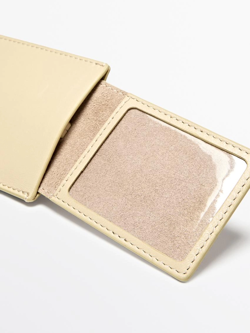 Багажная бирка из натуральной кожи наппа