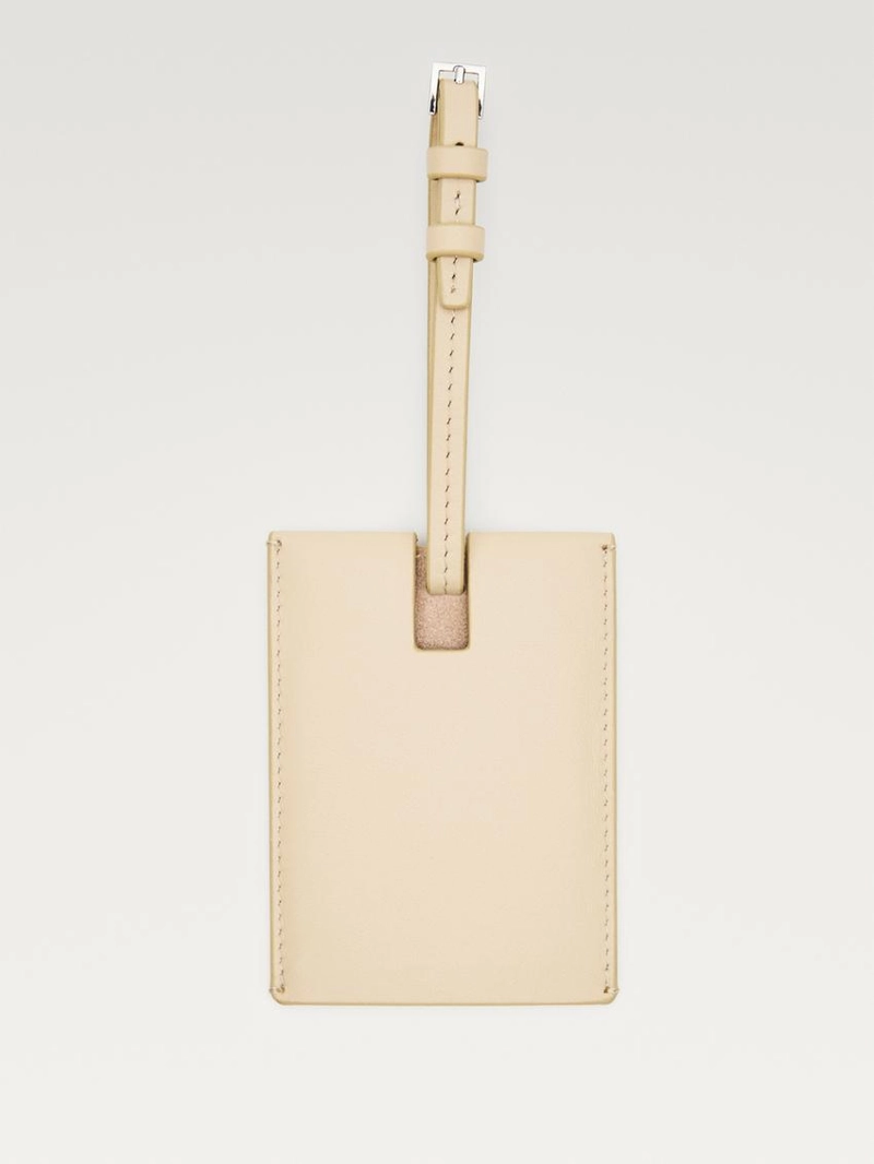 Багажная бирка из натуральной кожи наппа