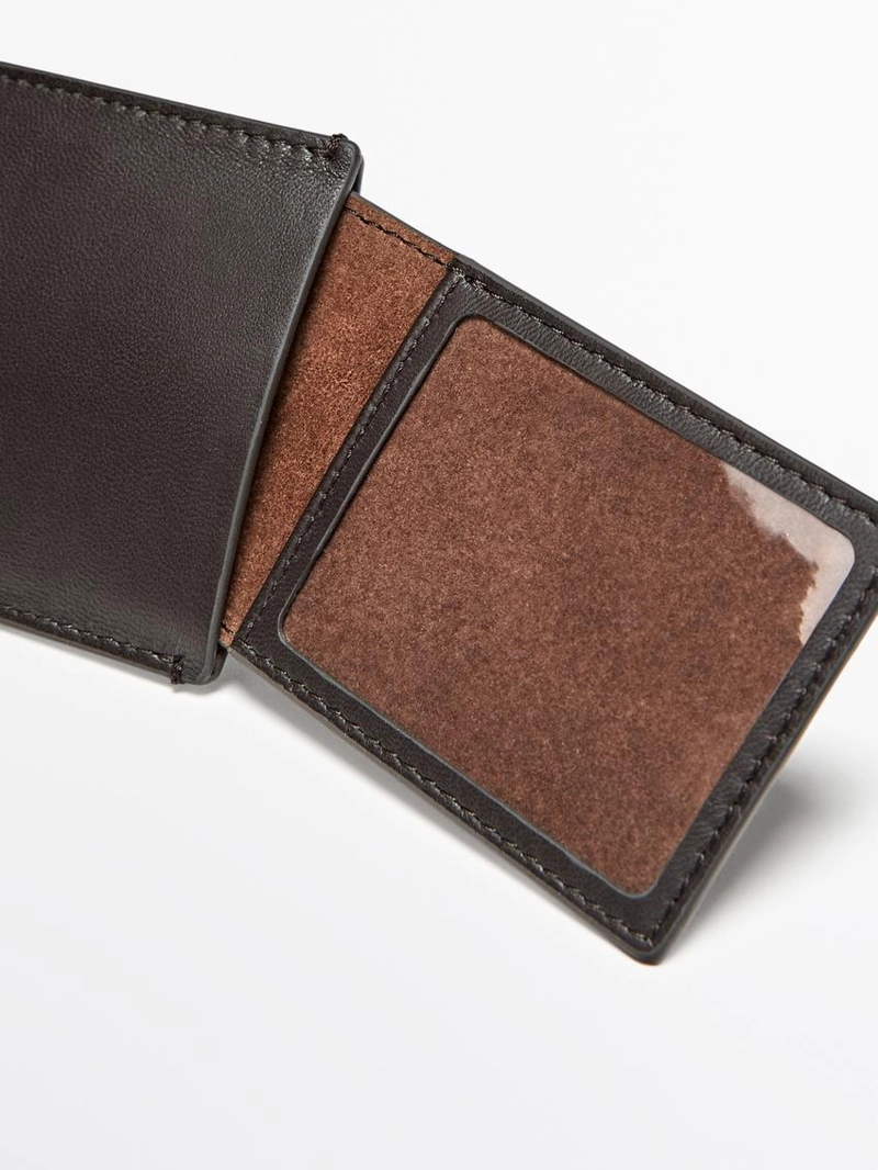 Багажная бирка из натуральной кожи наппа