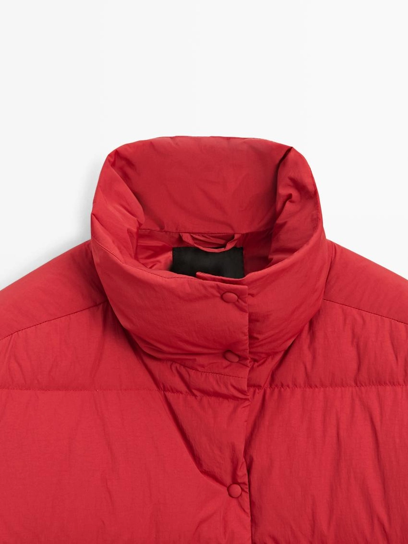 Пуховик с утеплителем из пуха и пера