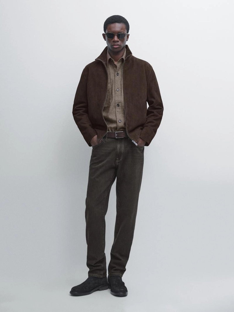 Куртка из замши