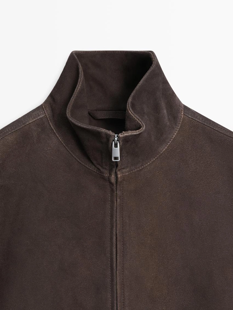 Куртка из замши