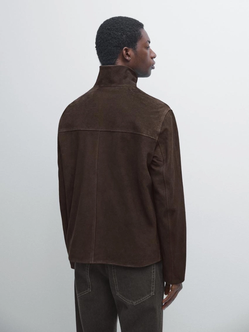 Куртка из замши