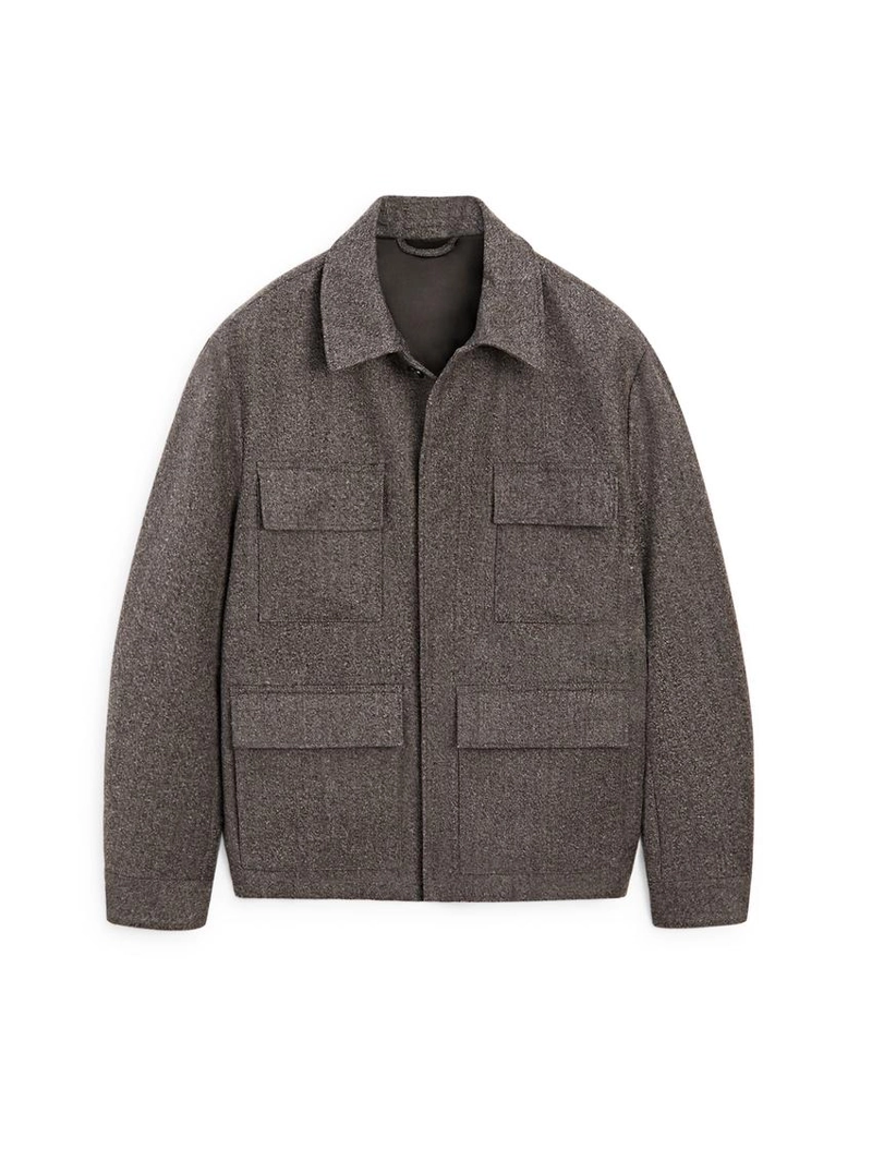 Кардиган из шерстяной смеси в двубортном исполнении