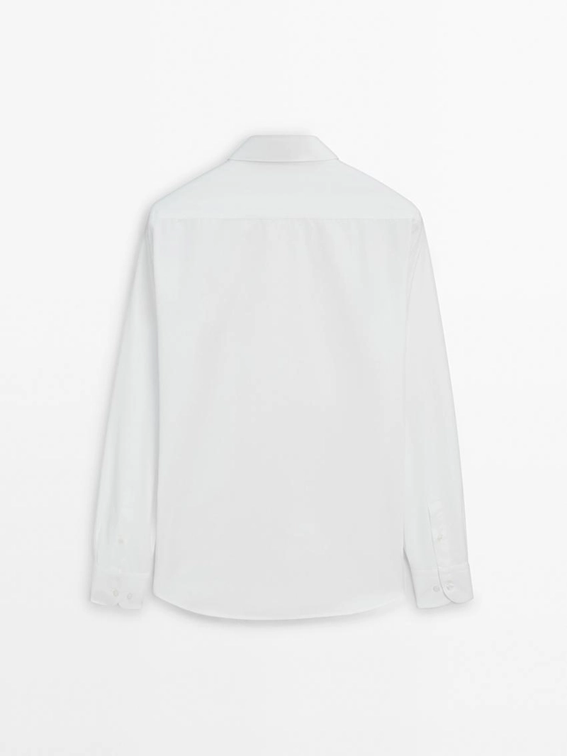 Рубашка из поплина в стиле slim fit из 100% хлопка