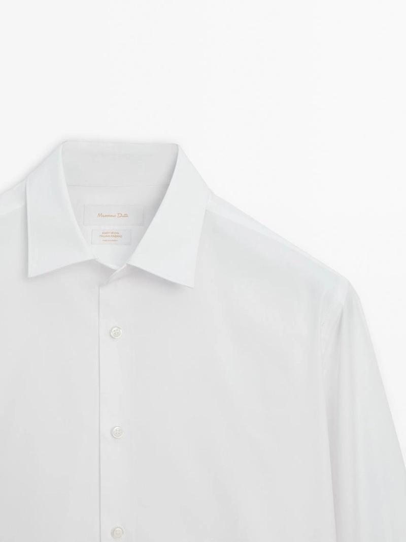 Рубашка из поплина в стиле slim fit из 100% хлопка