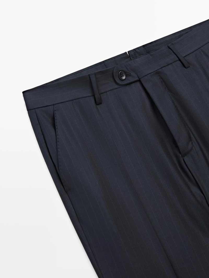 Брюки для костюма из 100% шерсти