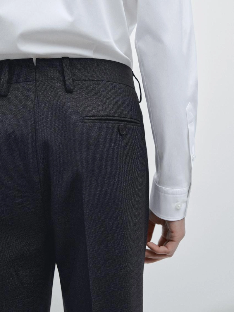 Брюки костюмные из 100% шерсти