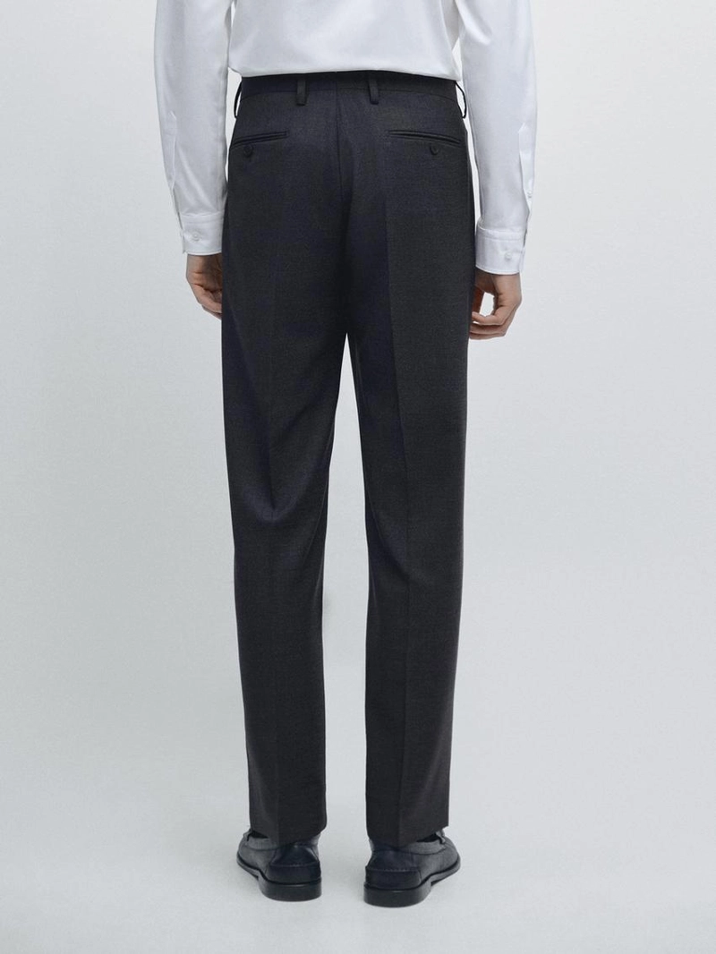 Брюки костюмные из 100% шерсти