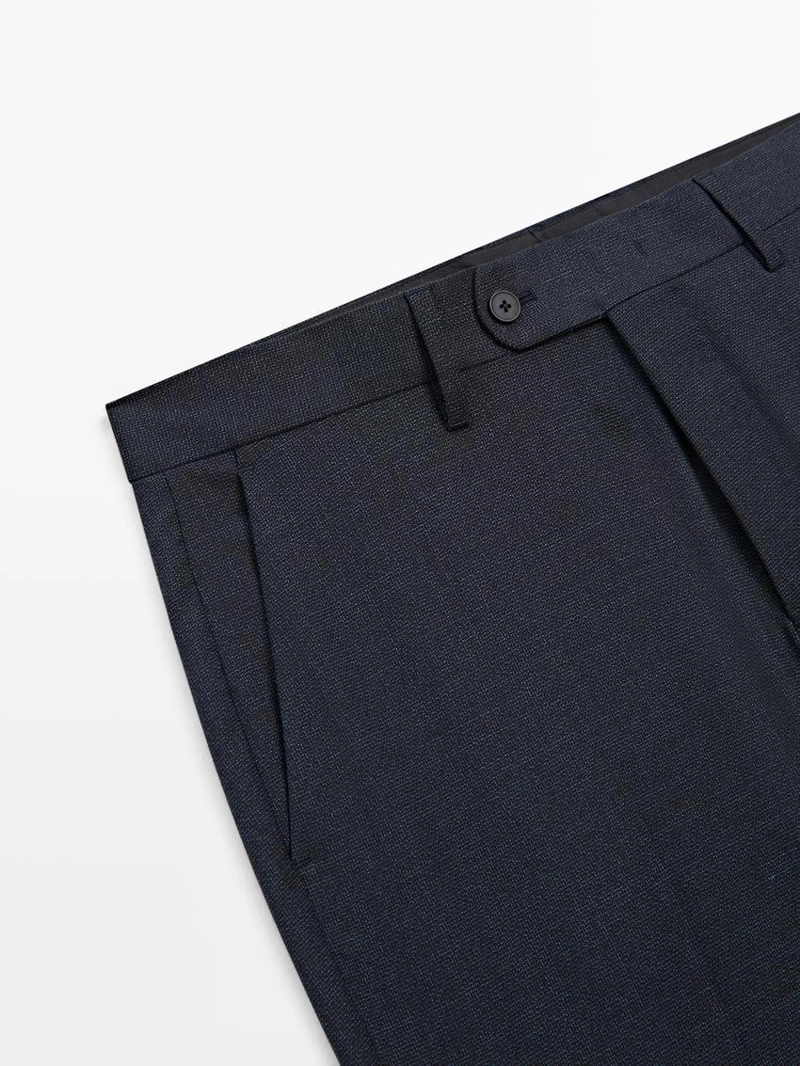 Брюки костюмные из 100% шерсти