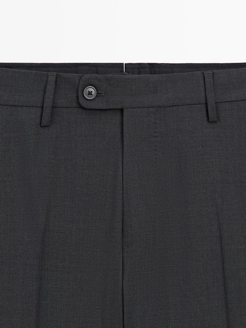 Брюки из 100% шерсти для костюма