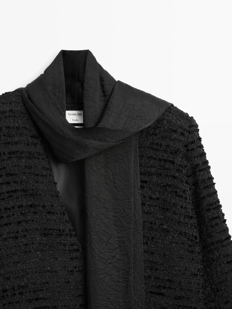 Платье с коротким v-образным вырезом и деталью бантом - studio