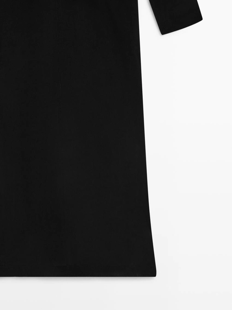 Длинное бархатное платье с завязкой на шее - studio