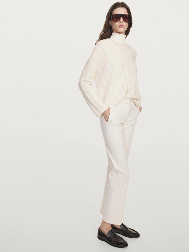 Брюки прямого кроя из технической ткани