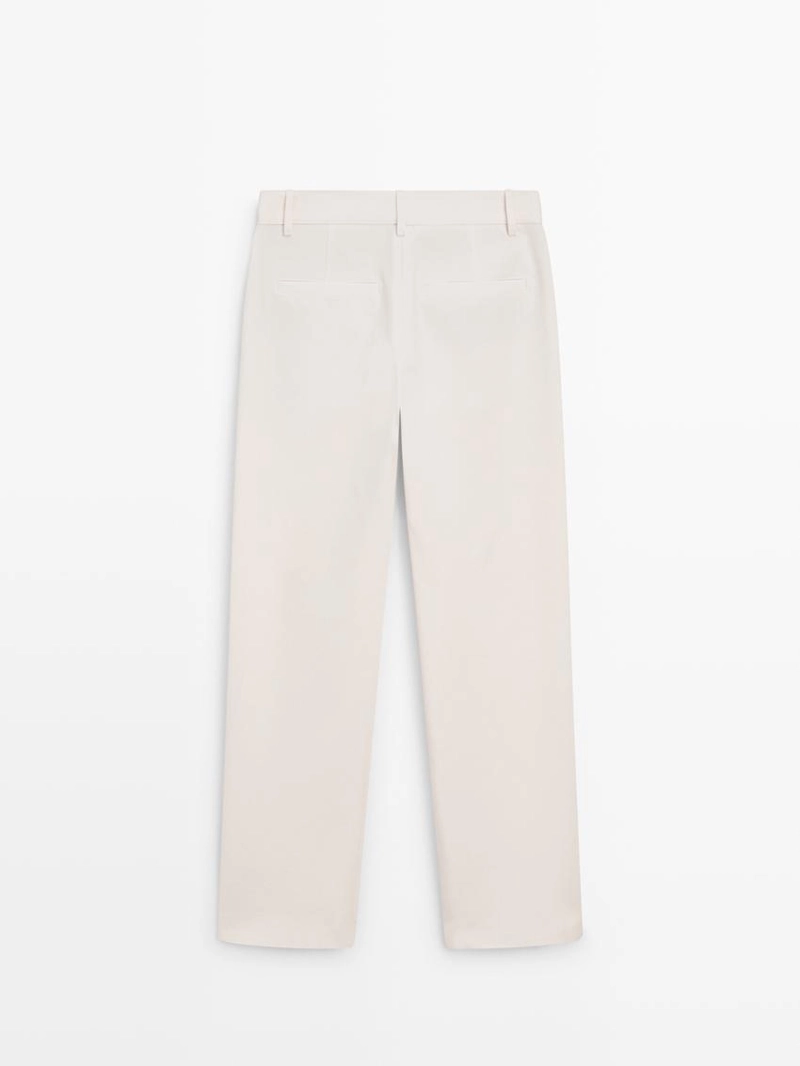 Брюки прямого кроя из технической ткани