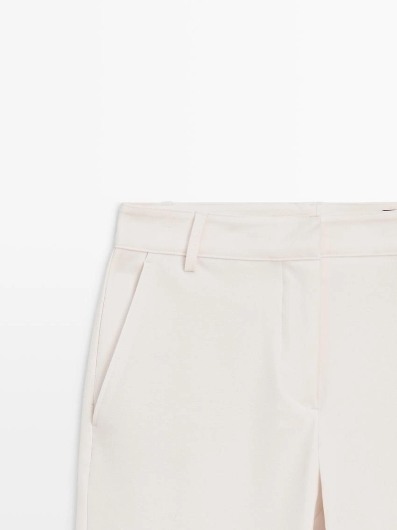 Брюки прямого кроя из технической ткани