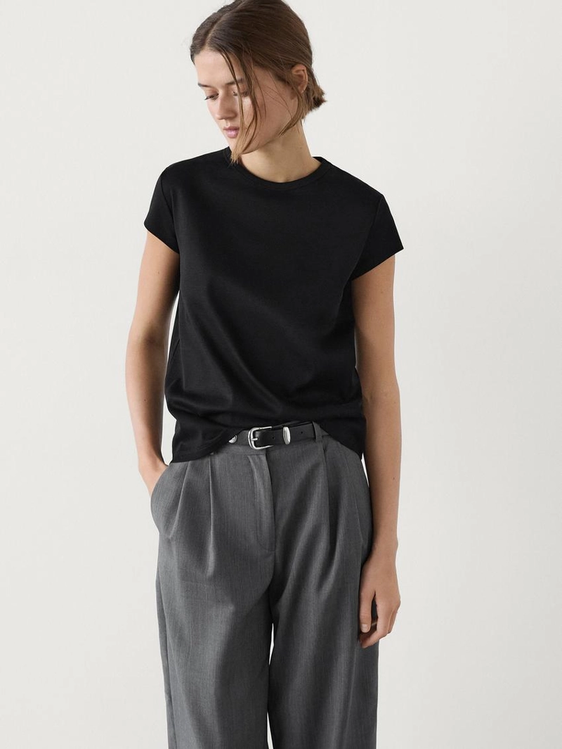 Футболка с коротким рукавом из 100% мерсеризированного хлопка