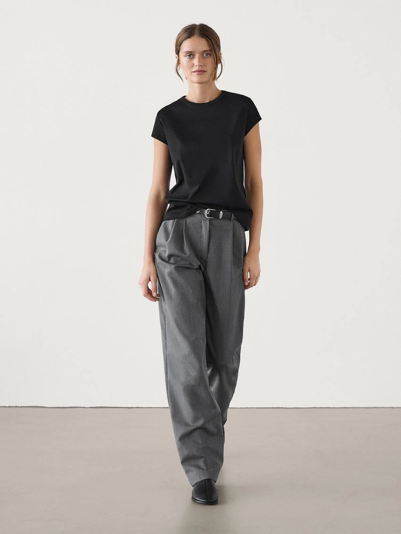 Футболка с коротким рукавом из 100% мерсеризированного хлопка