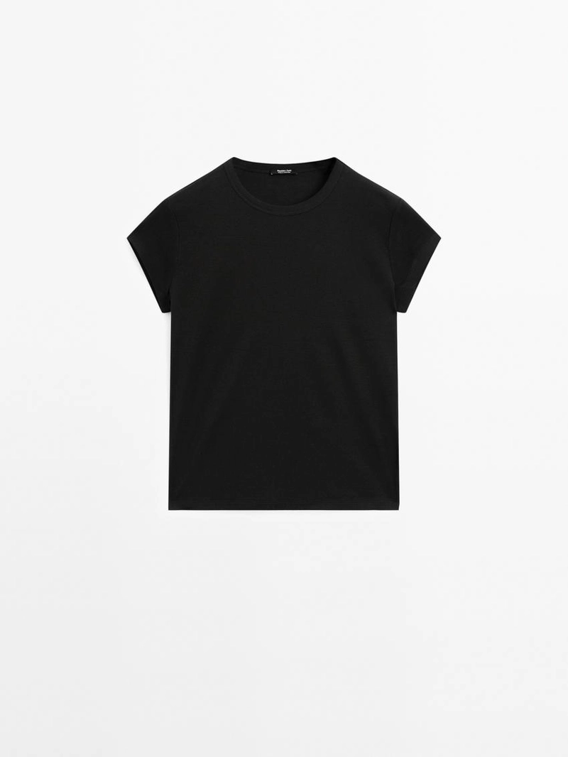 Футболка с коротким рукавом из 100% мерсеризированного хлопка