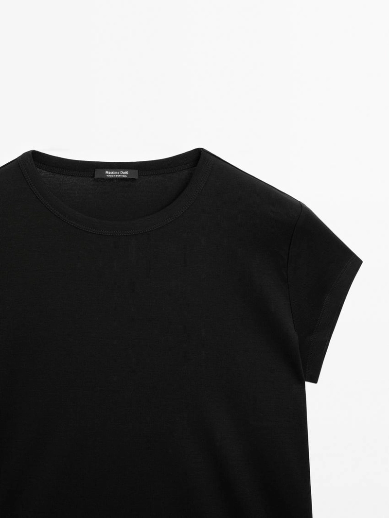 Футболка с коротким рукавом из 100% мерсеризированного хлопка