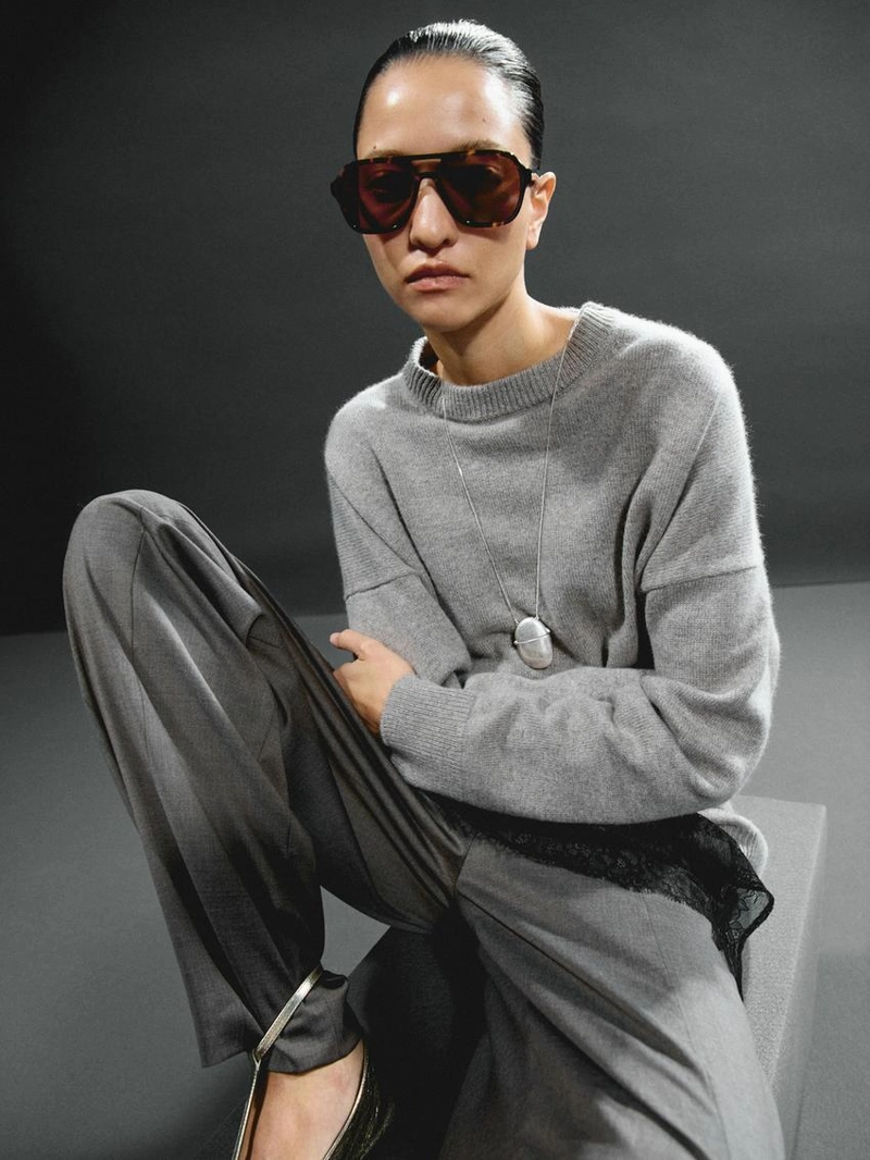 Солнцезащитные очки-авиаторы с эффектом черепаховой панели