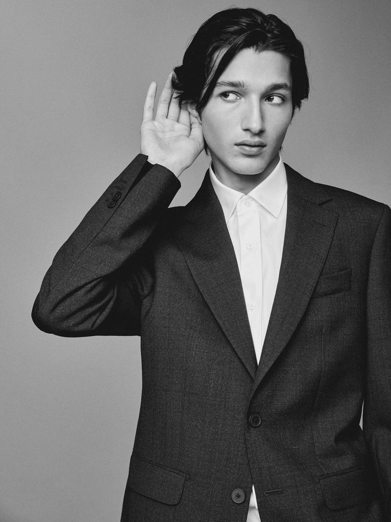 Рубашка из хлопка 100% силуэта slim fit