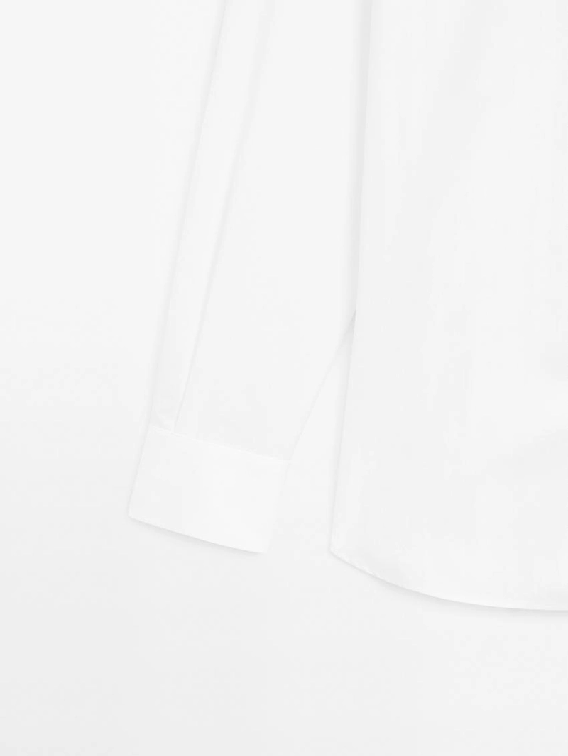 Рубашка из 100% хлопка с узким кроем