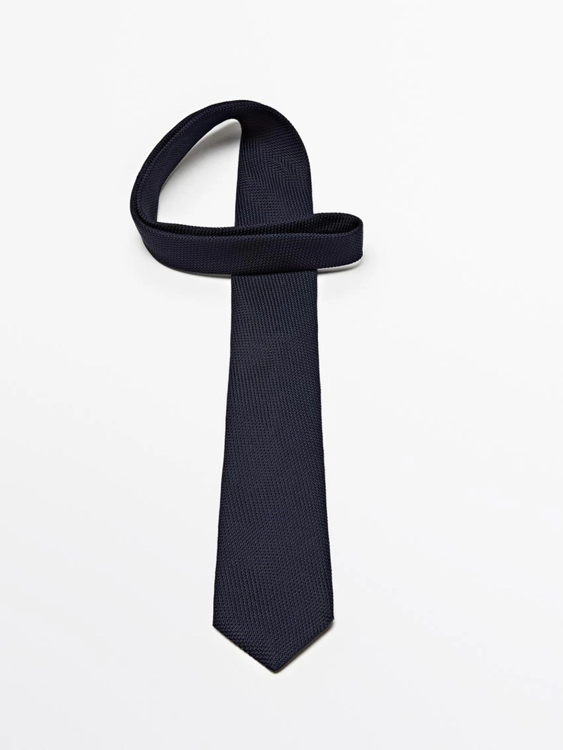 Галстук из 100% шелка с микротекстурой