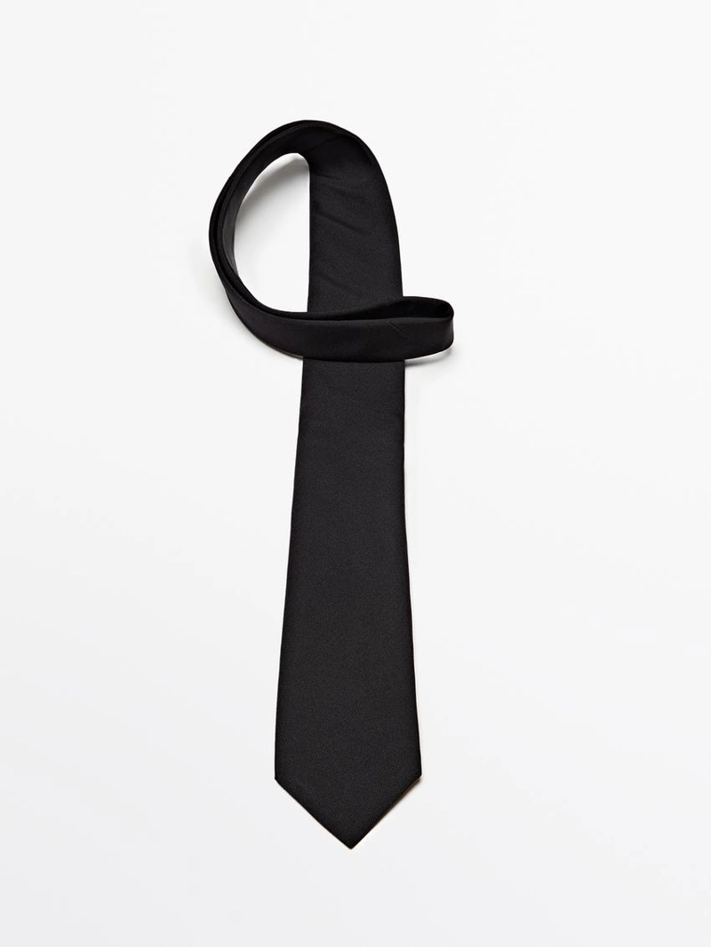 Галстук из твила с хлопком и шелком