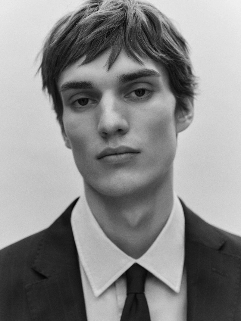 Галстук из твила с хлопком и шелком