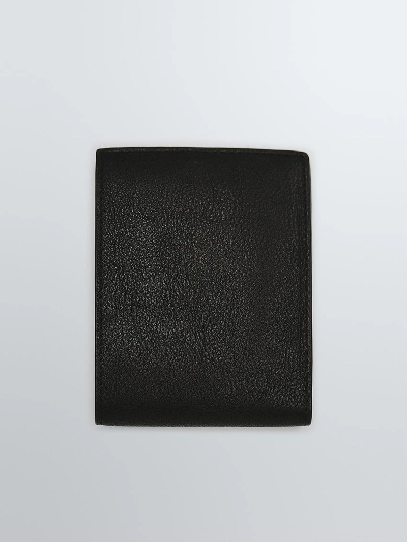 Кошелек из натуральной кожи нубук в стиле портмоне