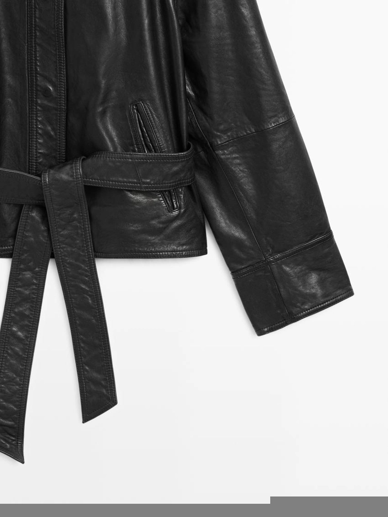 Куртка из кожи натурального мериноса