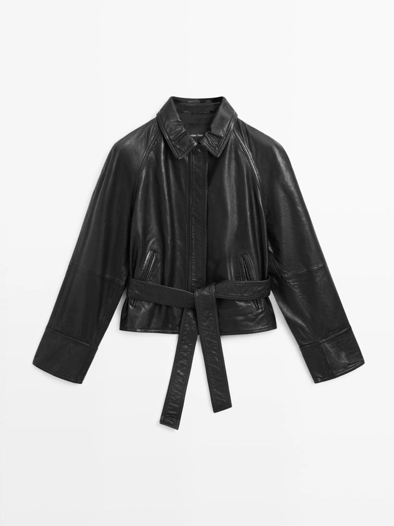 Куртка из кожи натурального мериноса