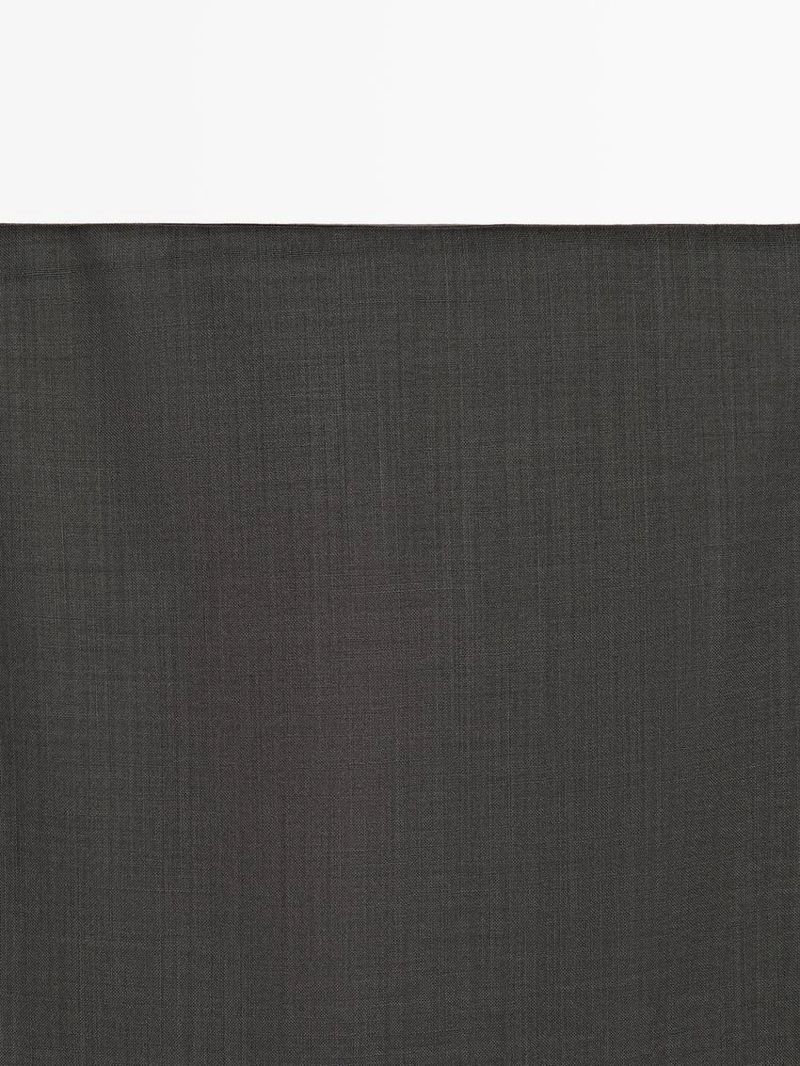 Прямая юбка миди с деталями из прозрачной ткани - studio