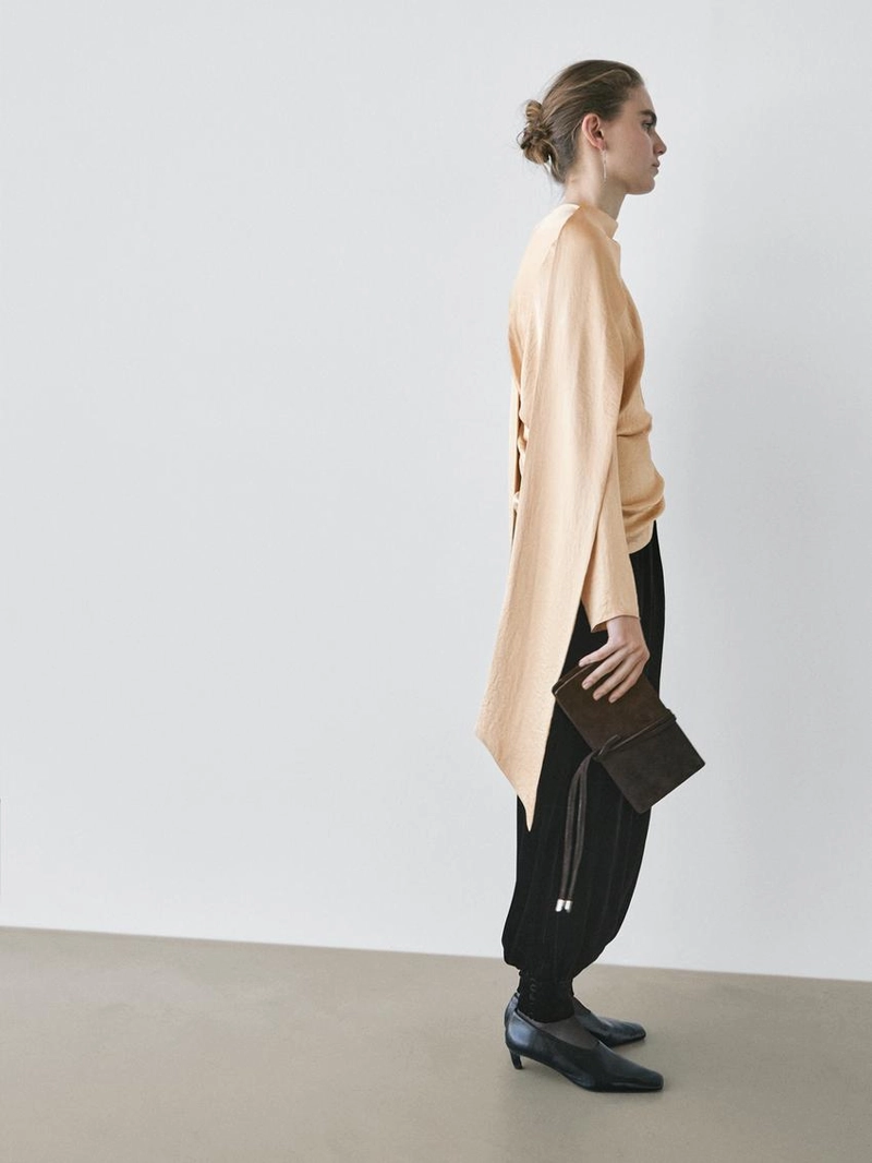 Бархатные брюки-саруэль - studio