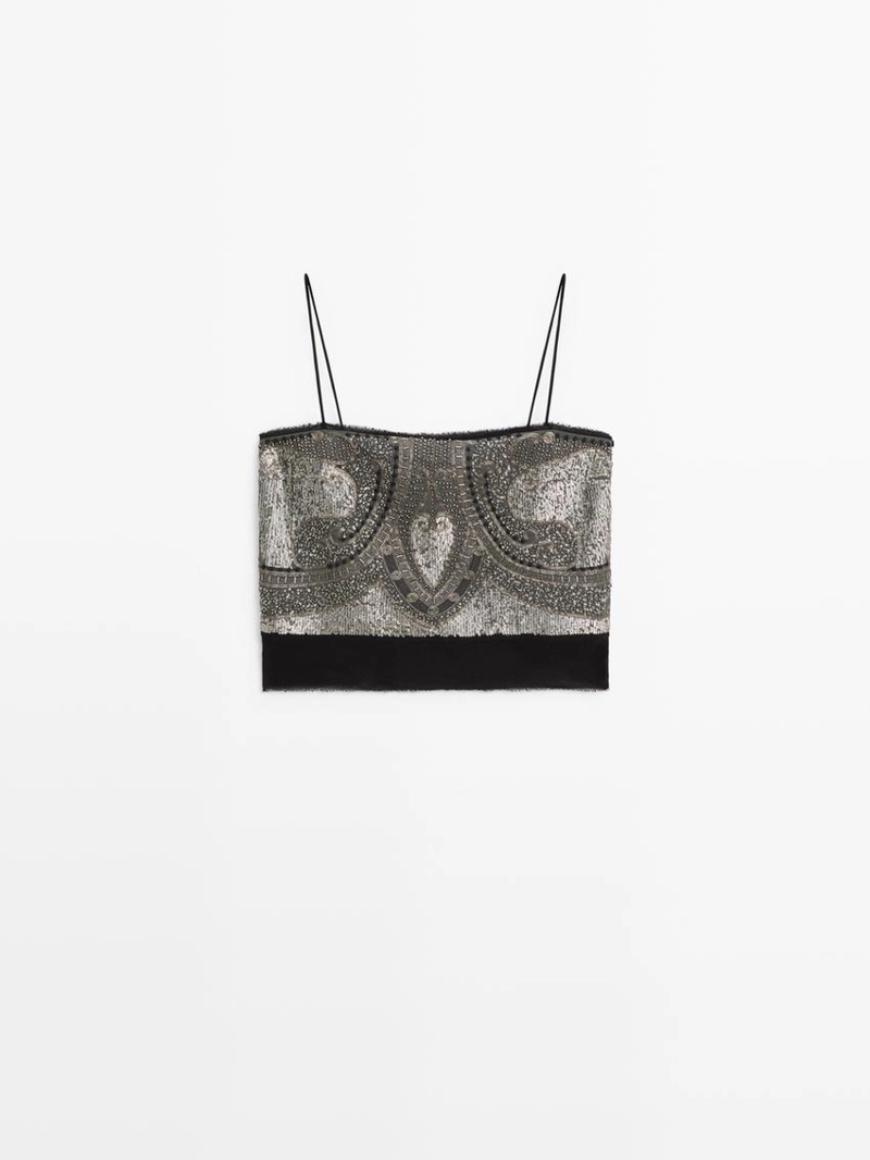 Топ с вышивкой - studio