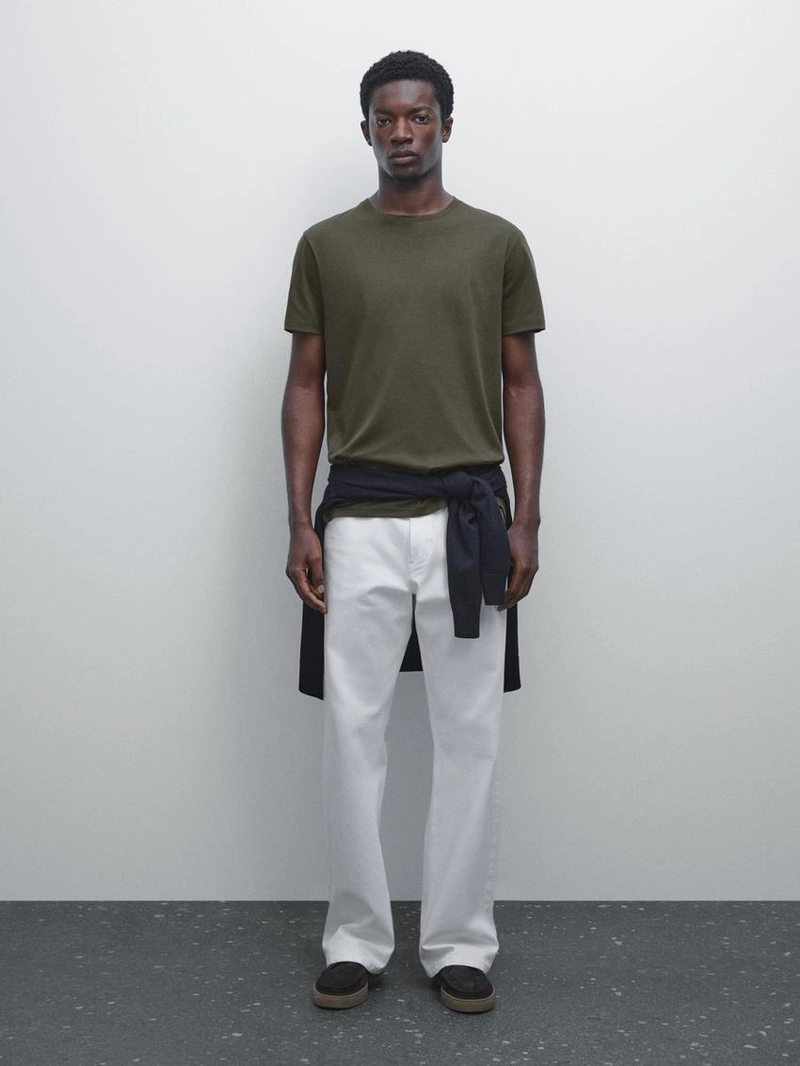 Футболка из 100% мерсеризированного хлопка