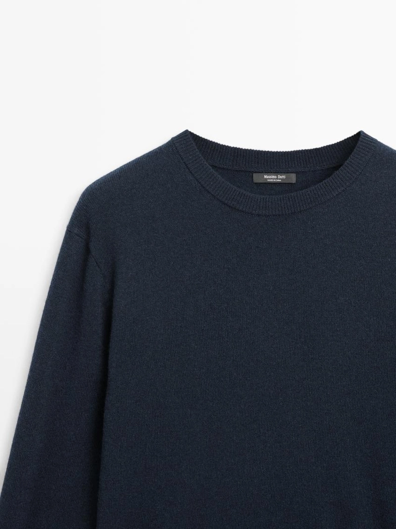 Свитер с круглым вырезом из шерстяной смеси