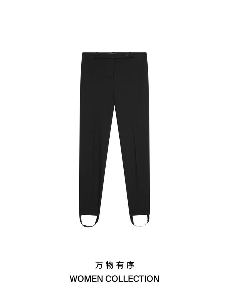 Брюки из 100% хлопка с манжетами на резинке