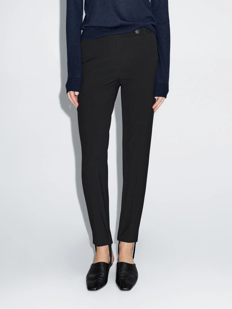 Брюки из 100% хлопка с манжетами на резинке