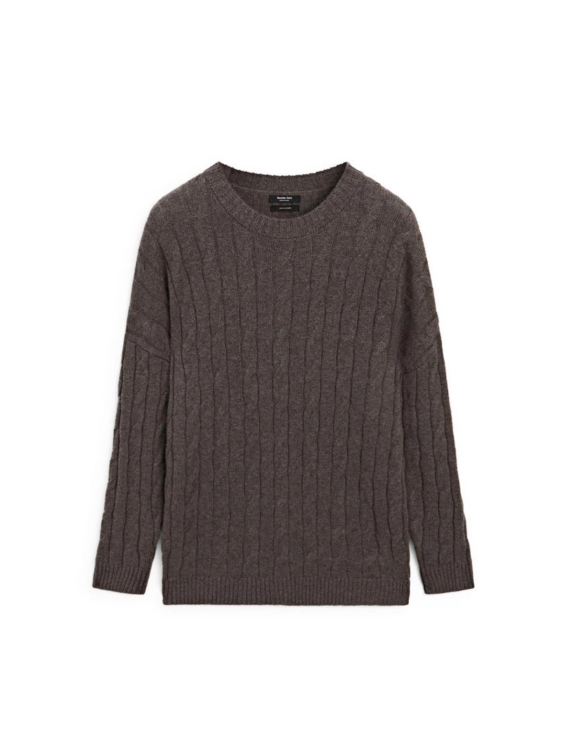 Свитер с крупной вязкой из 100% кашемира