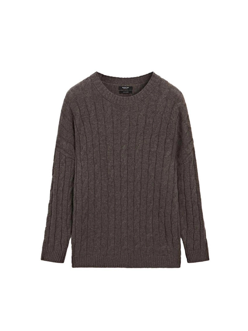 Свитер с крупной вязкой из 100% кашемира