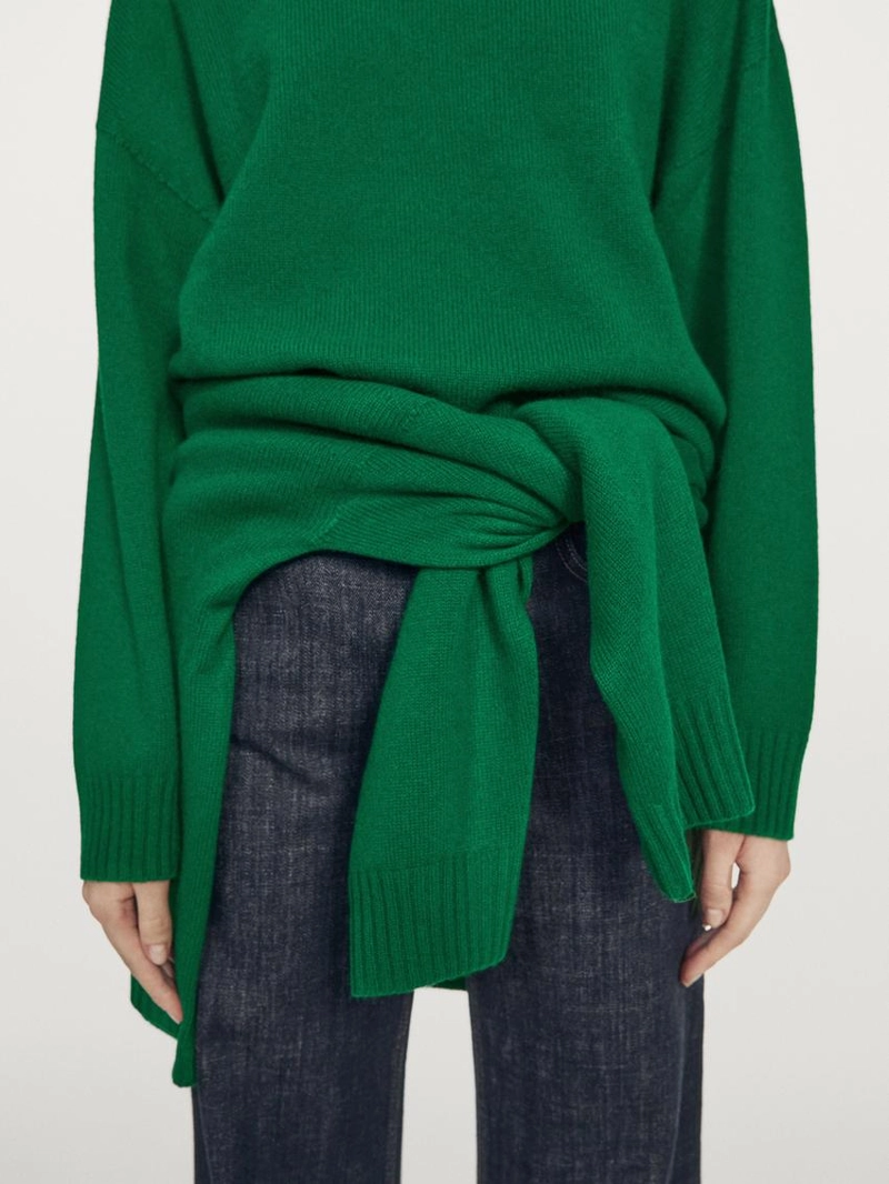 Свитер с круглым вырезом из шерстяной смеси