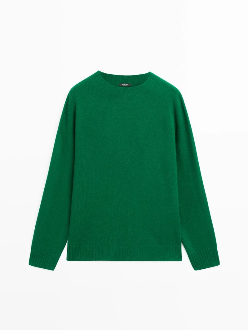 Свитер с круглым вырезом из шерстяной смеси