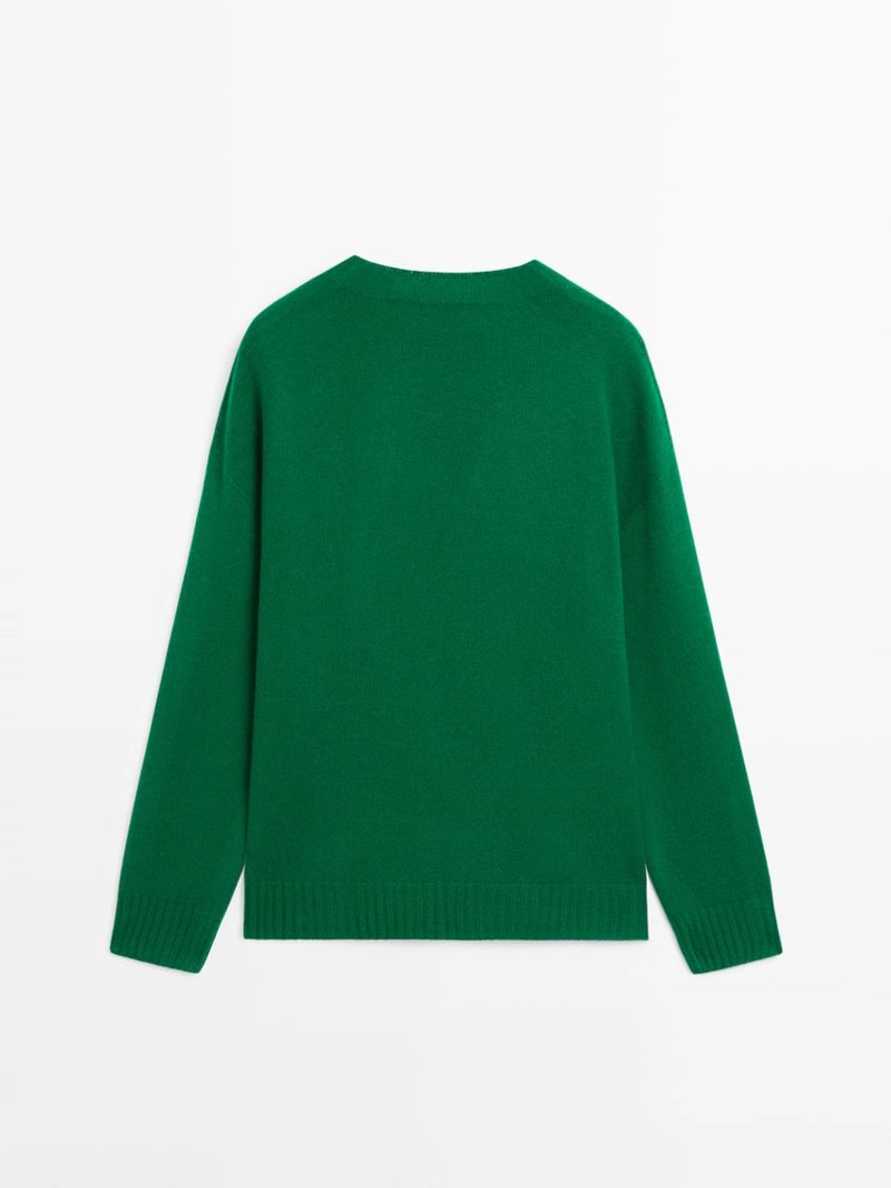 Свитер с круглым вырезом из шерстяной смеси