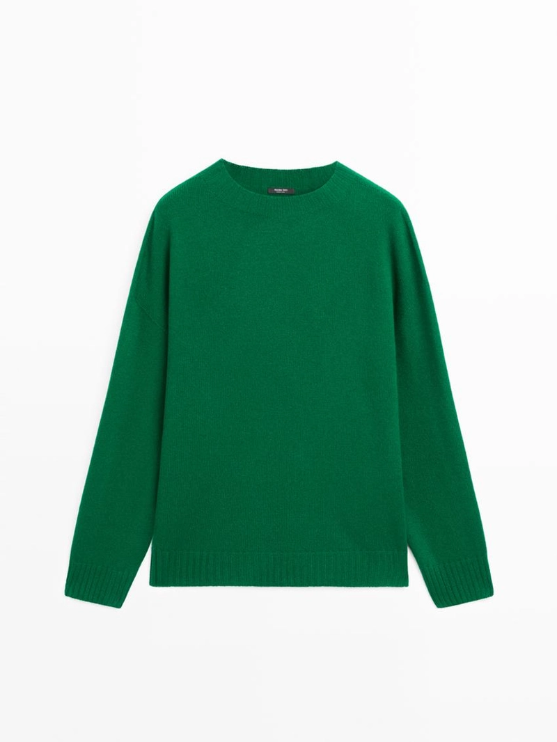 Свитер с круглым вырезом из шерстяной смеси